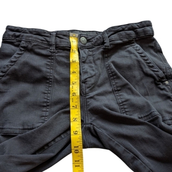 Mavi Ivy Slim Cargo Pants Grunge Y2K 00s Womens 29 Mid-Rise Black Twill Cotton - Picture 15 of 16